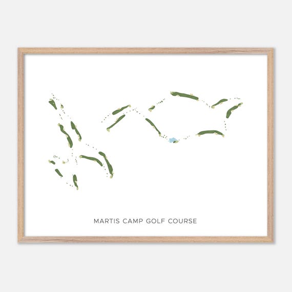 Martis Camp Golf Course In Truckee California Modern Watercolor Map Golfer Gift Golf Wall Art Golf Poster Print Course Layout