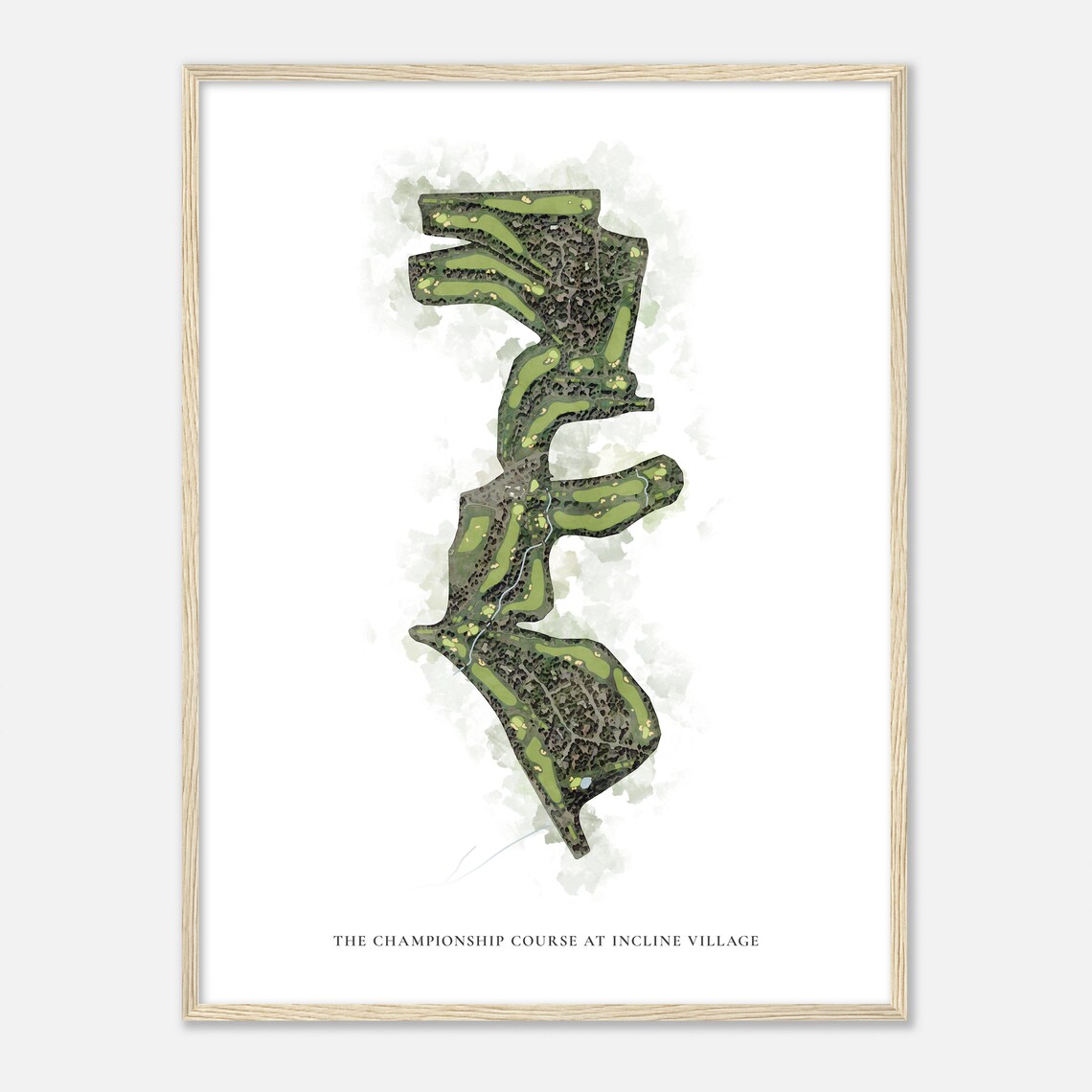 The Championship Course at Incline Village Classic Map Poster