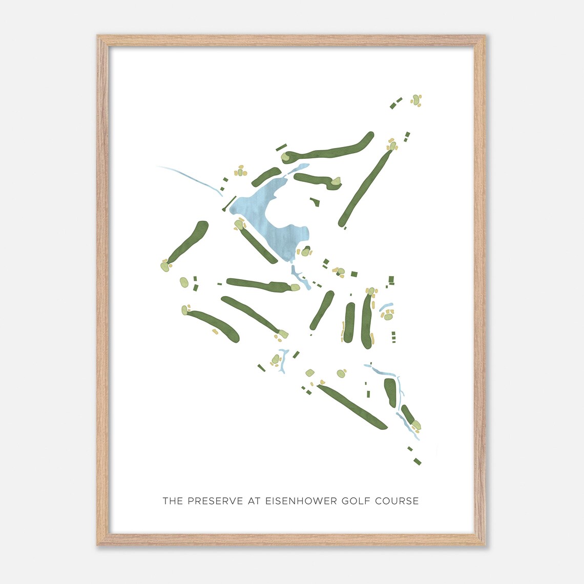 The Preserve at Eisenhower Golf Course Minimalist Map Art Poster - Image 6