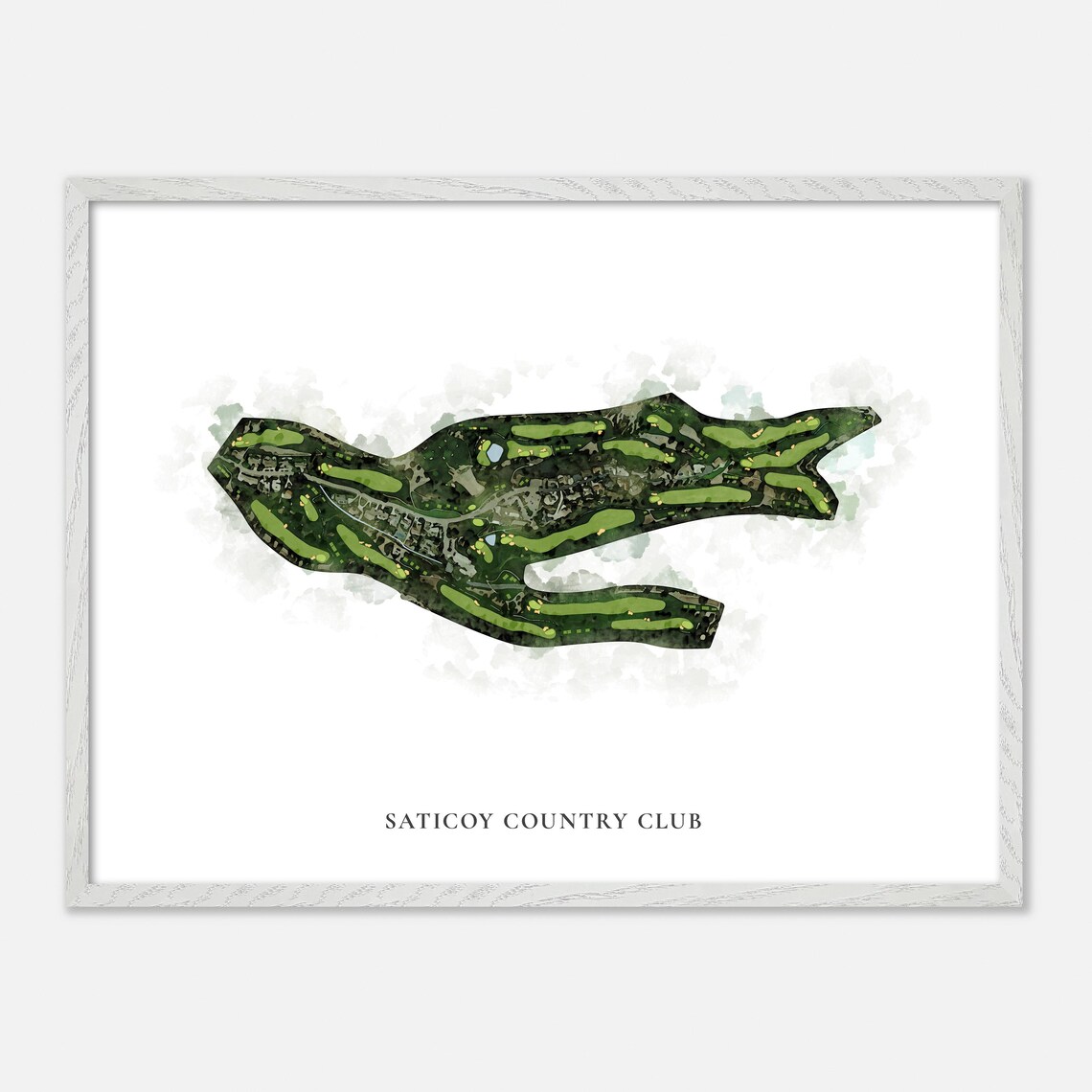 Saticoy Country Club Somis California Classic Watercolor Poster - Image 4