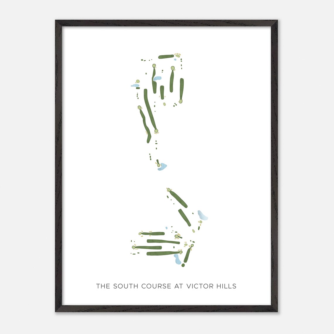 The South Course at Victor Hills Victor New York Modern Watercolor Poster - Image 3