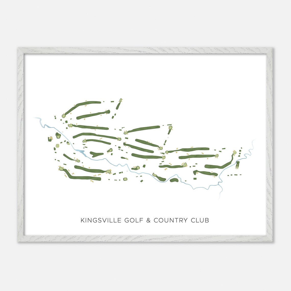 Kingsville Golf and Country Club Ontario Modern Minimalist Poster - Image 3
