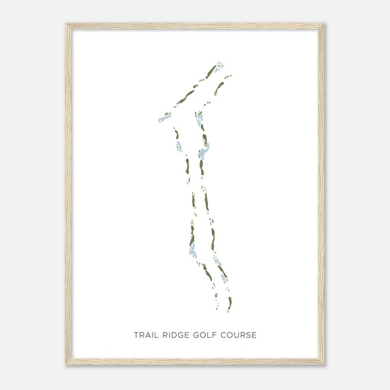 Trail Ridge Golf Course Arizona Modern Watercolor Map Golfer Gift Golf Wall Art Golf Poster Print Course Layout