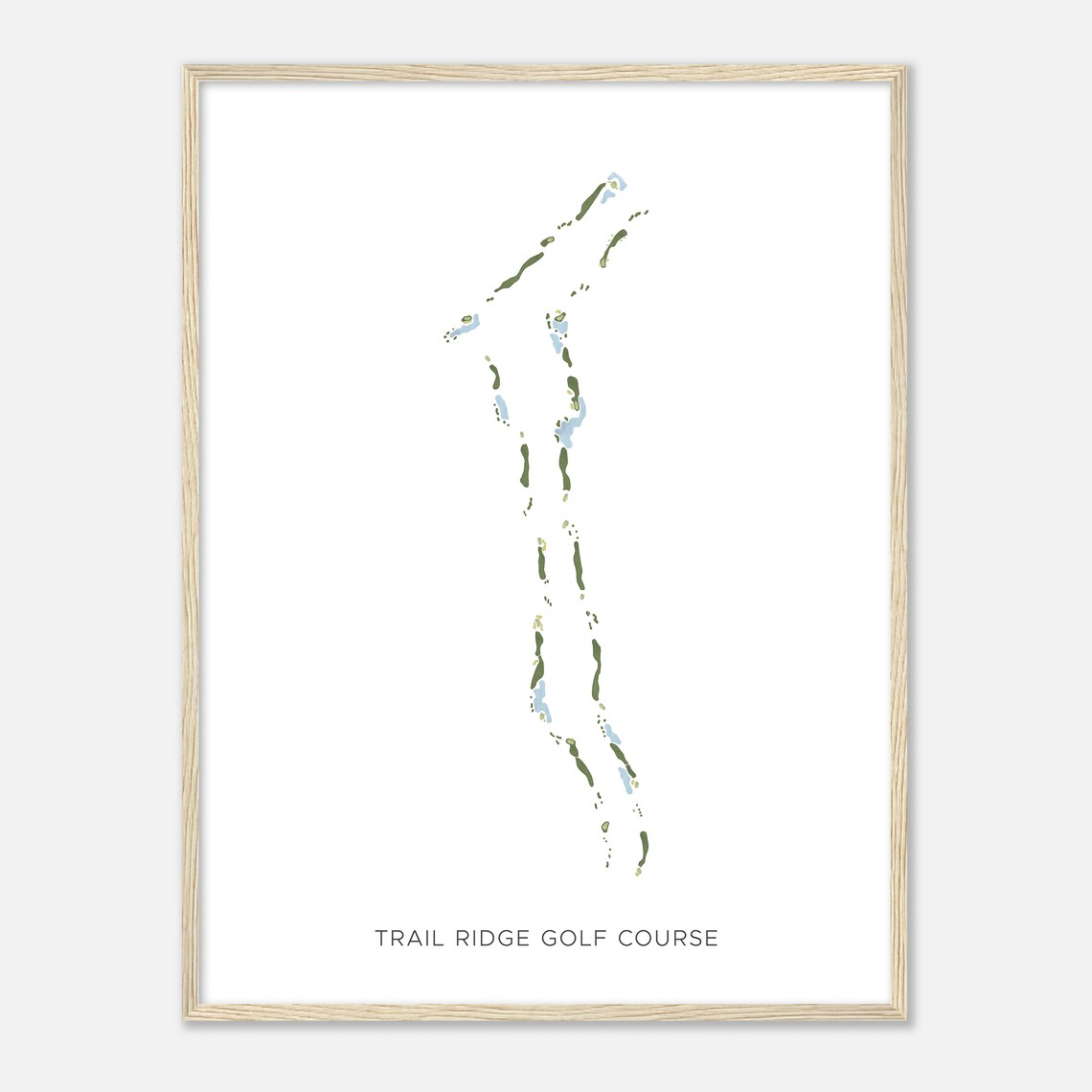 Trail Ridge Golf Course Arizona Modern Watercolor Map Golfer Gift Golf Wall Art Golf Poster Print Course Layout