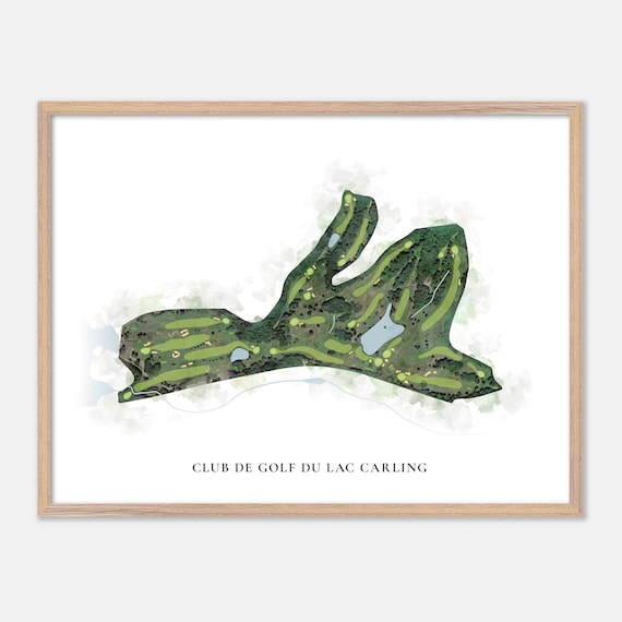 Club de Golf du Lac Carling Canada Classic Watercolor Map Poster