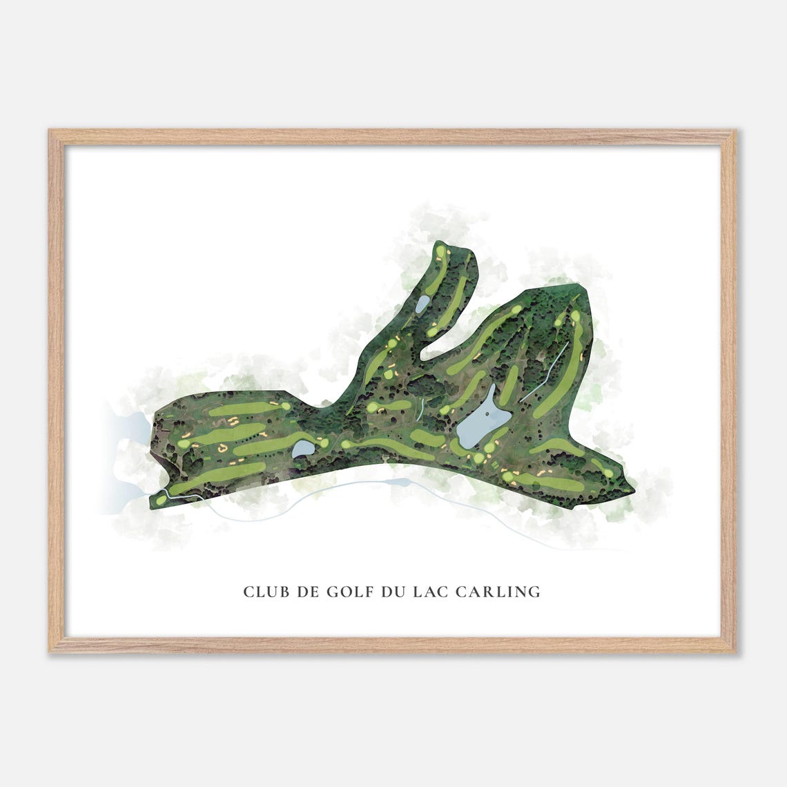 Club de Golf du Lac Carling Canada Classic Watercolor Map Poster