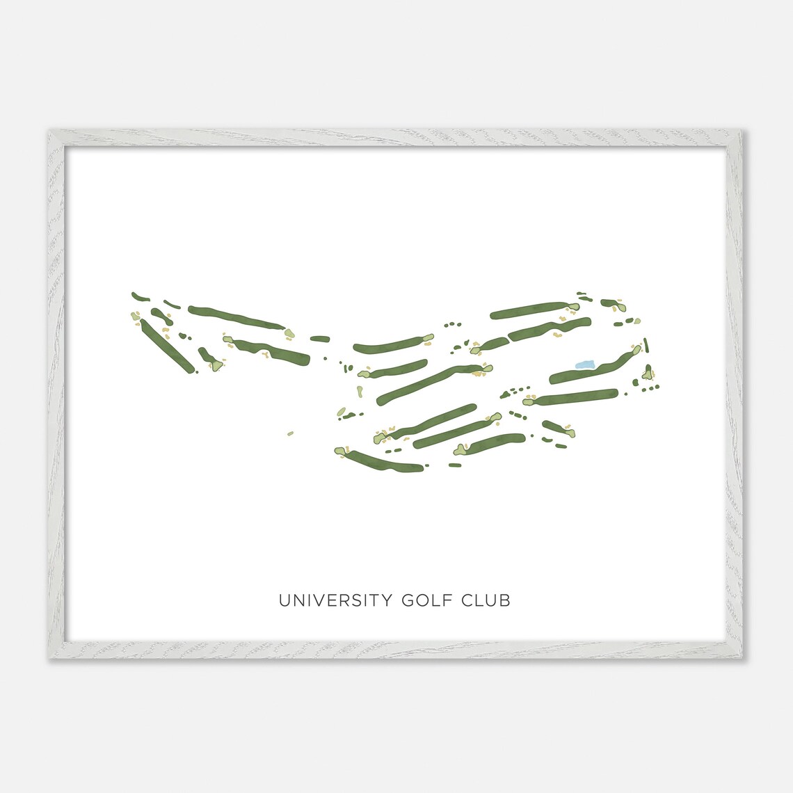 University Golf Club Canada Modern Scenic Watercolor Map Poster - Image 3