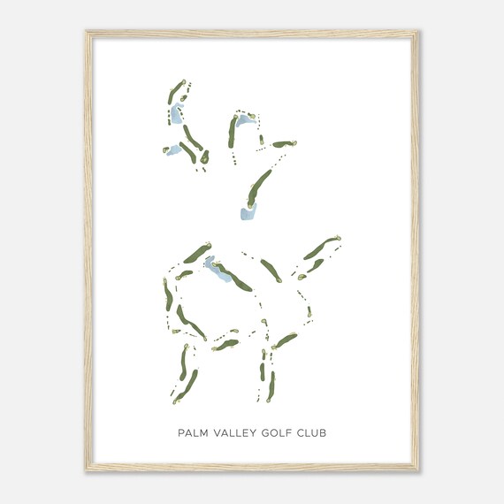 Palm Valley Golf Club Arizona Modern Watercolor Map Golfer Gift Golf Wall Art Golf Poster Print Course Layout