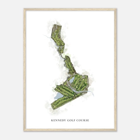 Kennedy Golf Course Colorado Classic Watercolor Map Golfer Gift Golf Wall Art Golf Poster Print Course Layout
