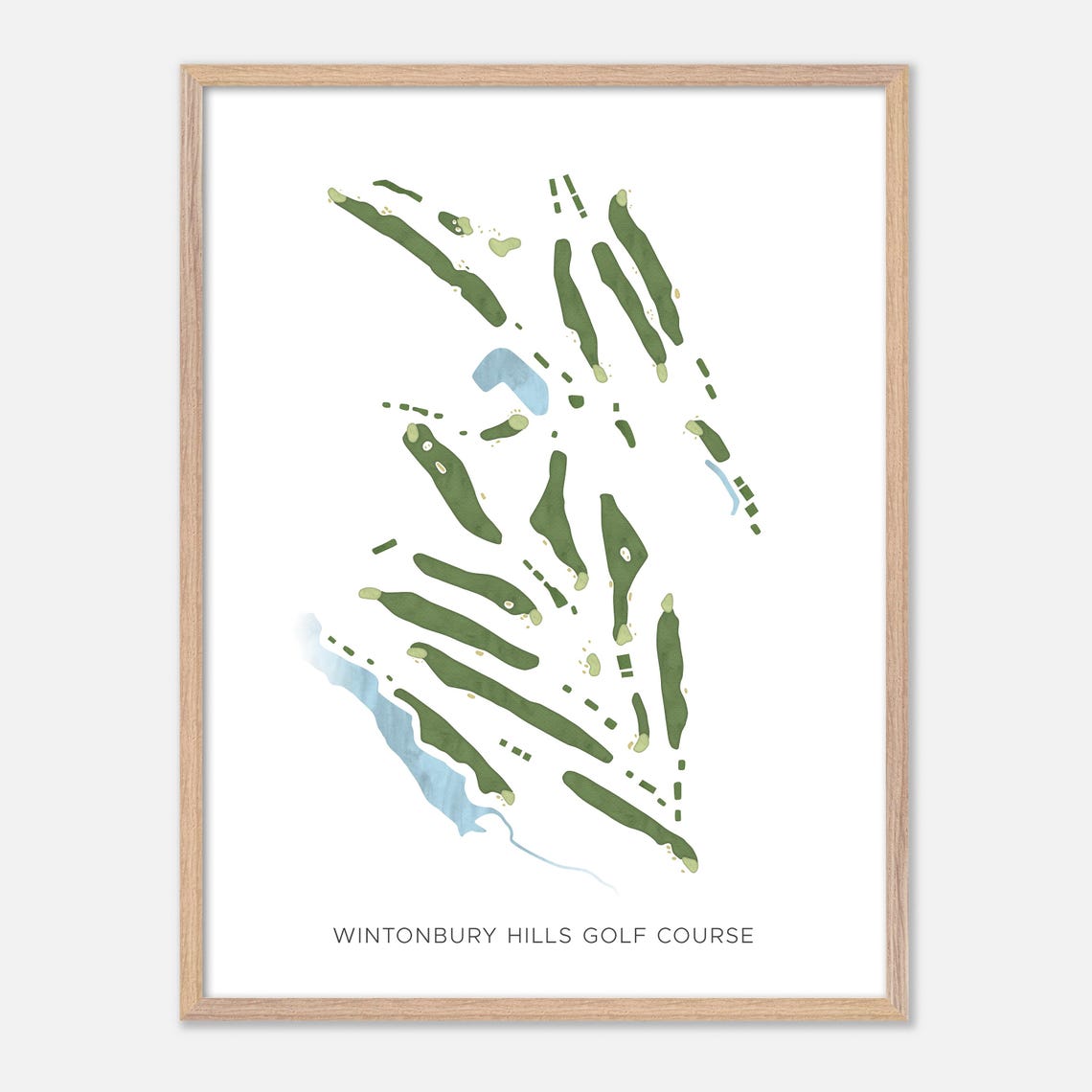 Wintonbury Hills Golf Course Connecticut Modern Minimalist Golf Poster - Image 6