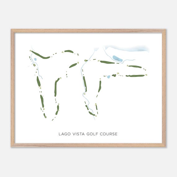 Lago Vista Golf Course In Lago Vista Texas Modern Watercolor Map Golfer Gift Golf Wall Art Golf Poster Print Course Layout
