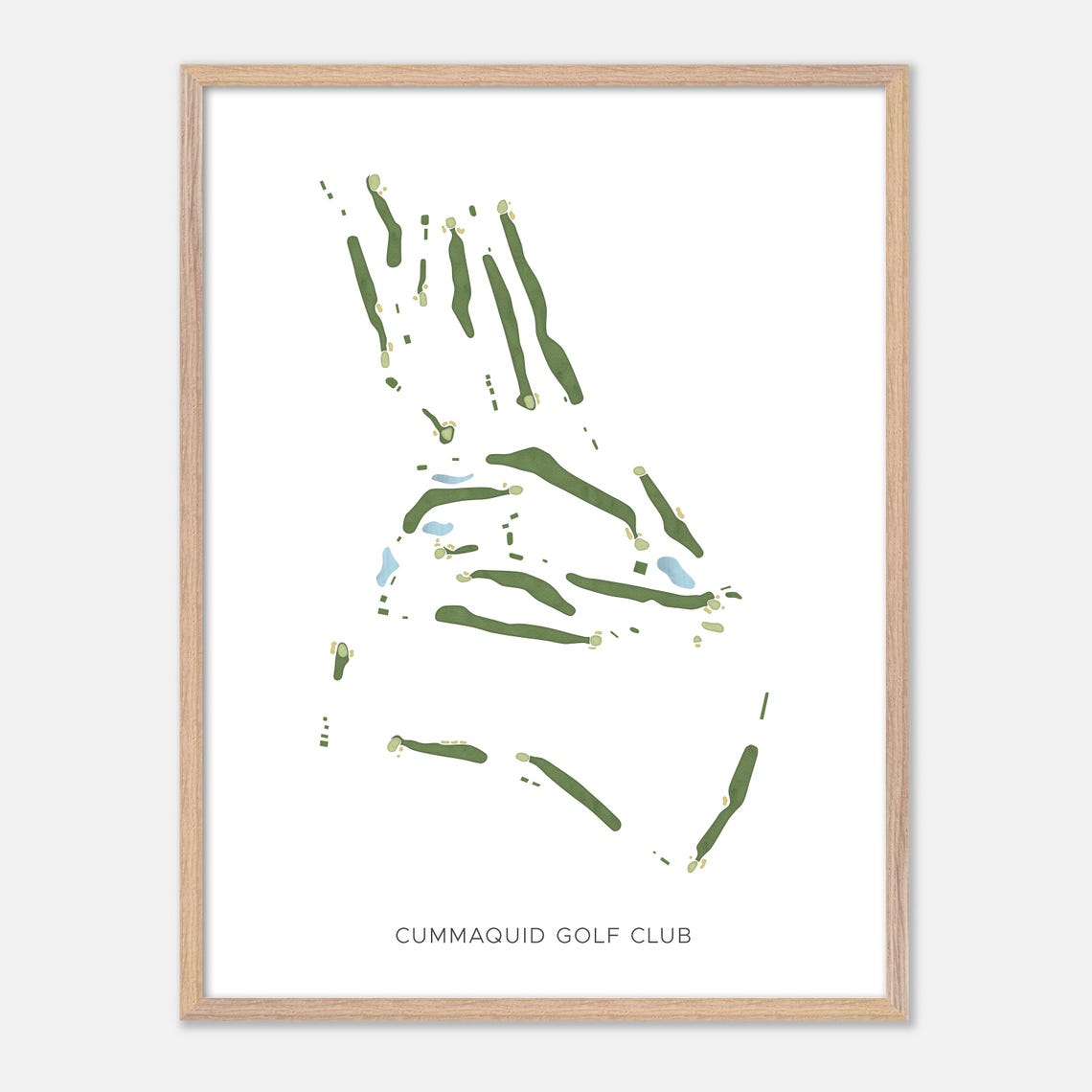 Cummaquid Golf Club Minimal Line Golf Course Map Golfer Gift Poster - Image 2
