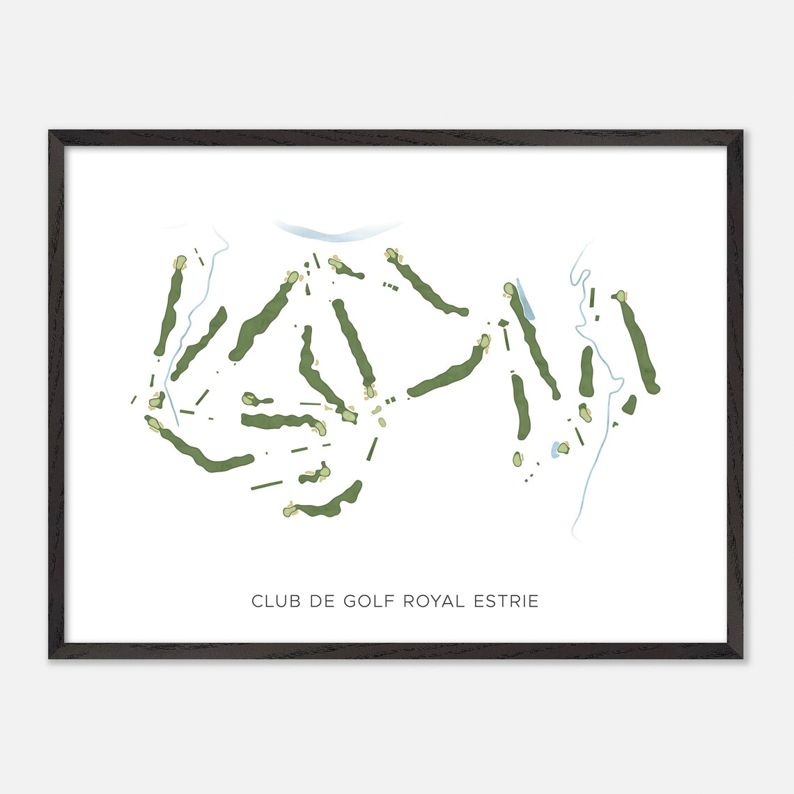 Club de Golf Royal Estrie Canada Minimalist Watercolor Golf Map Poster - Image 4