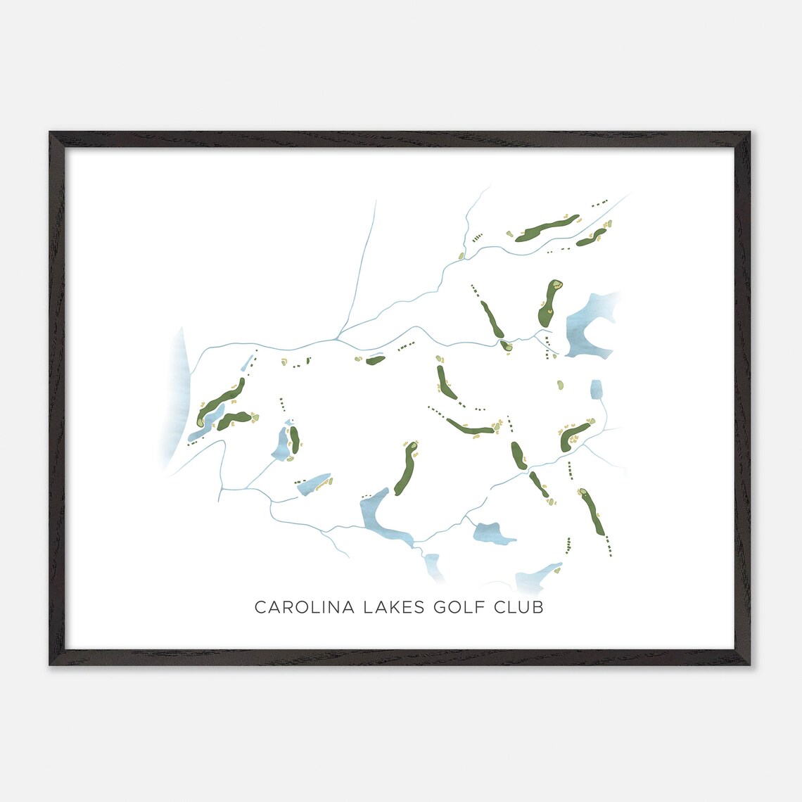 Carolina Lakes Golf Club Minimalist Map Art Golfer Gift Poster - Image 5