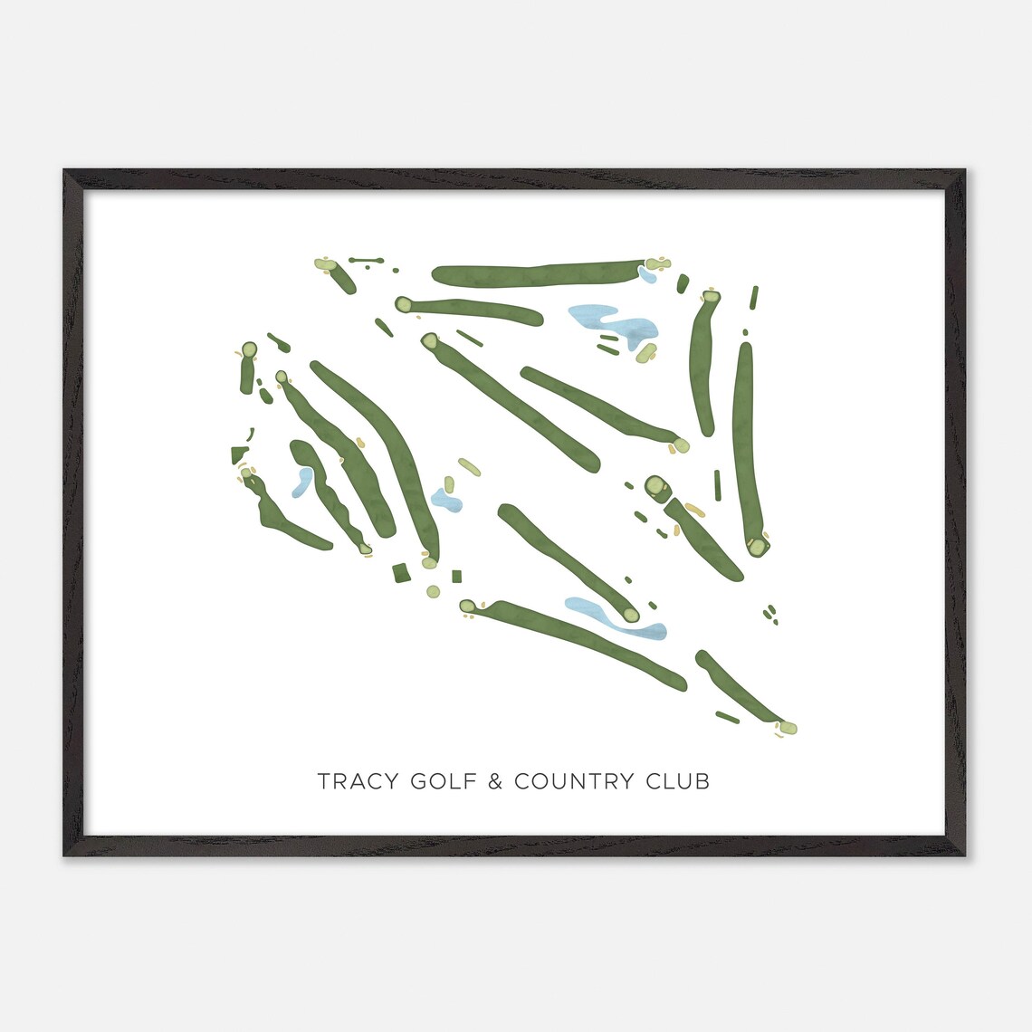 Tracy Golf & Country Club California Modern Minimalist Golf Poster - Image 5