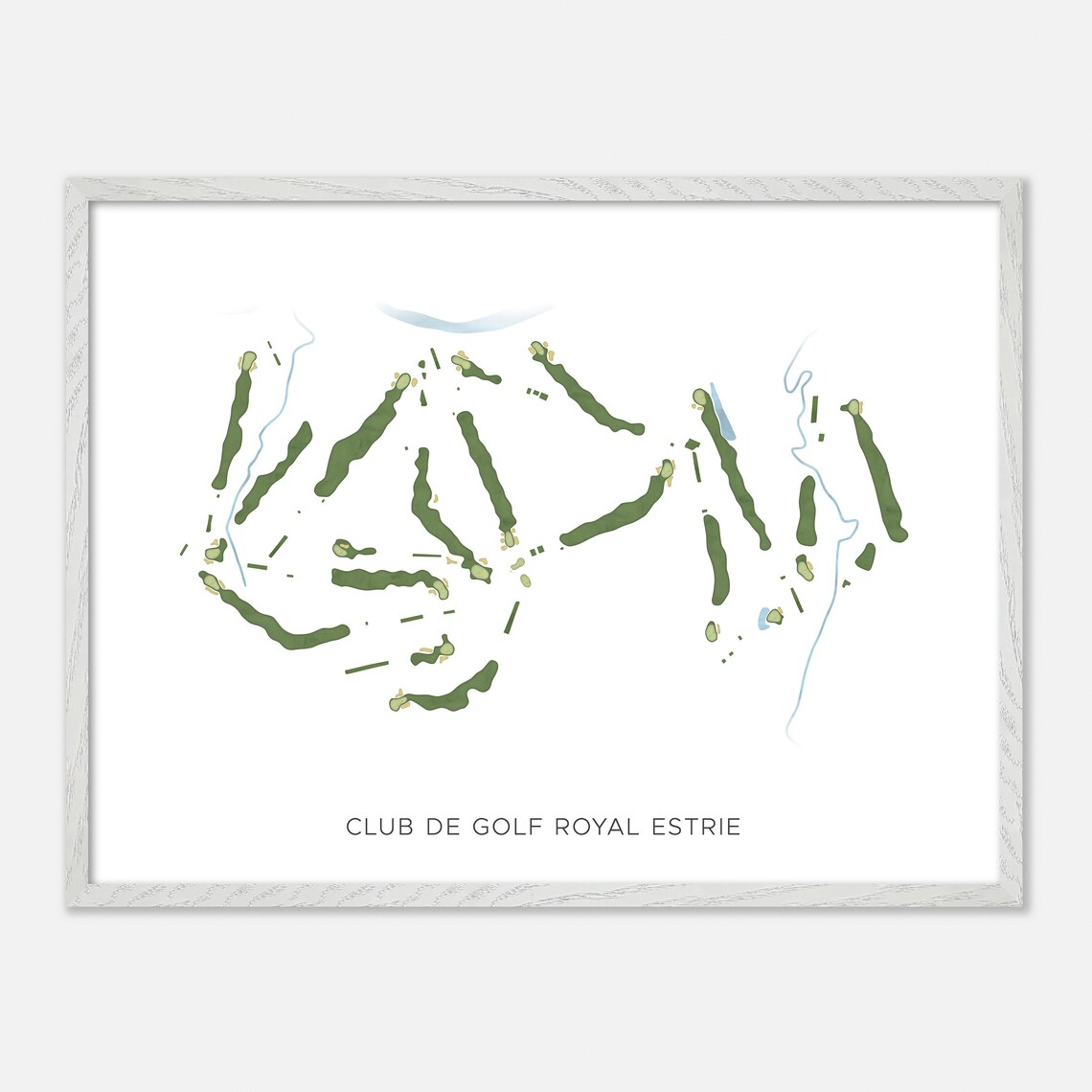 Club de Golf Royal Estrie Canada Minimalist Watercolor Golf Map Poster - Image 3