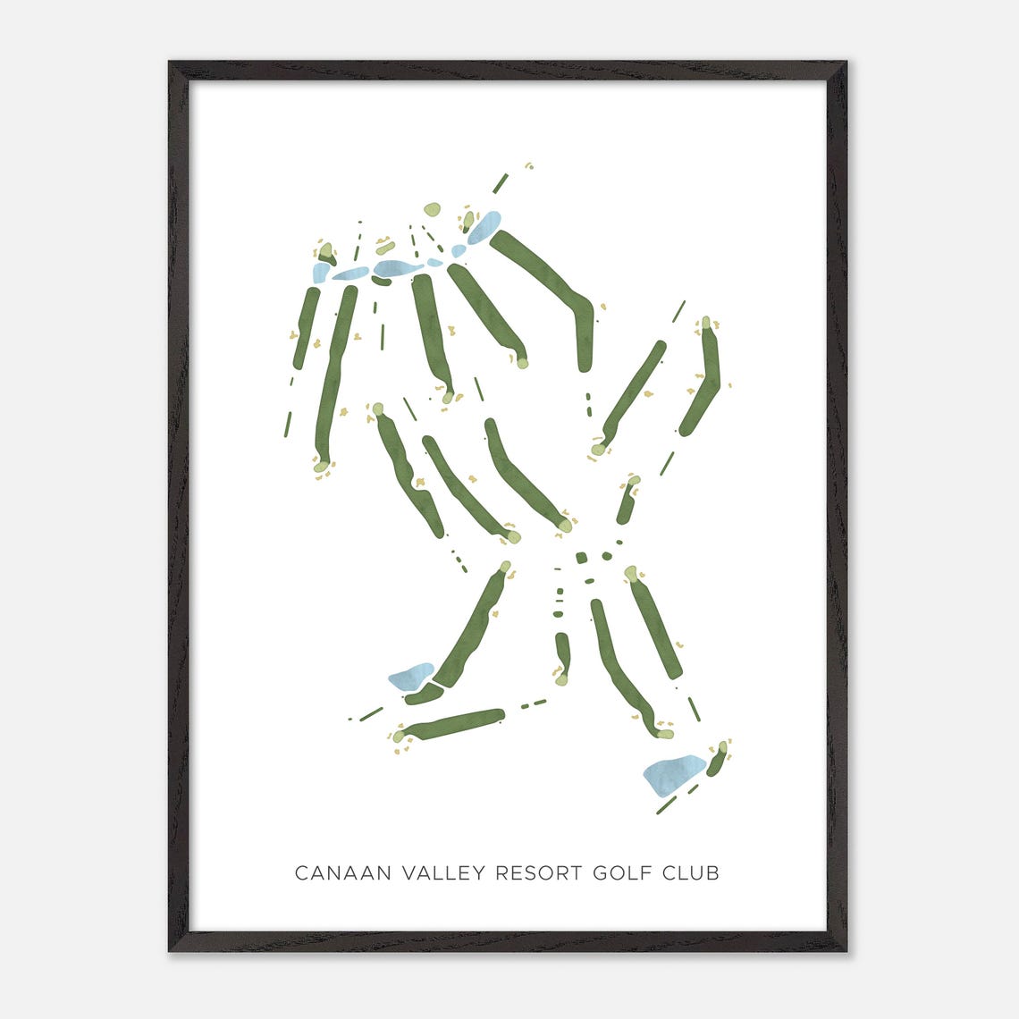 Canaan Valley Resort Golf Club West Virginia Minimalist Poster - Image 2