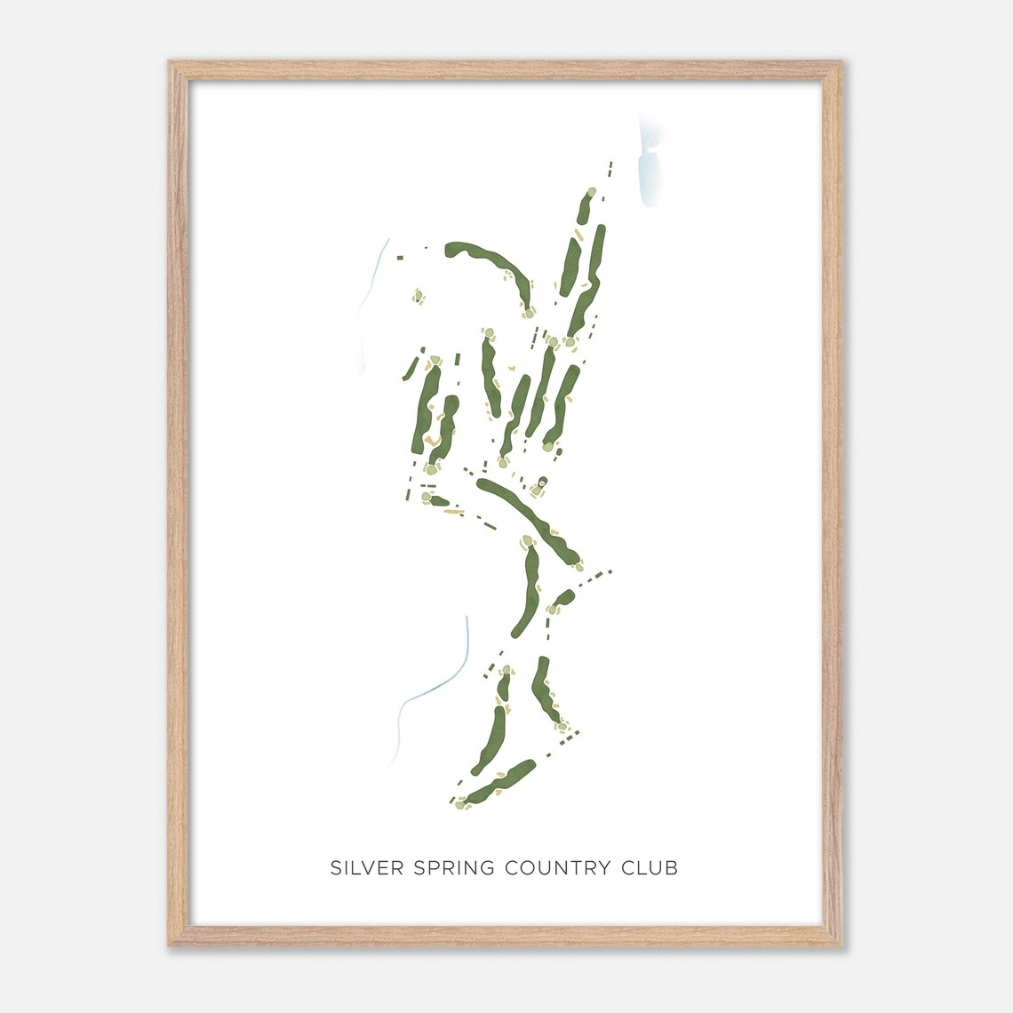 Silver Spring Country Club Ridgefield Map Poster Print - Image 2