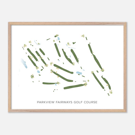 Parkview Fairways Golf Course In Victor New York Modern Watercolor Map Golfer Gift Golf Wall Art Golf Poster Print Course Layout