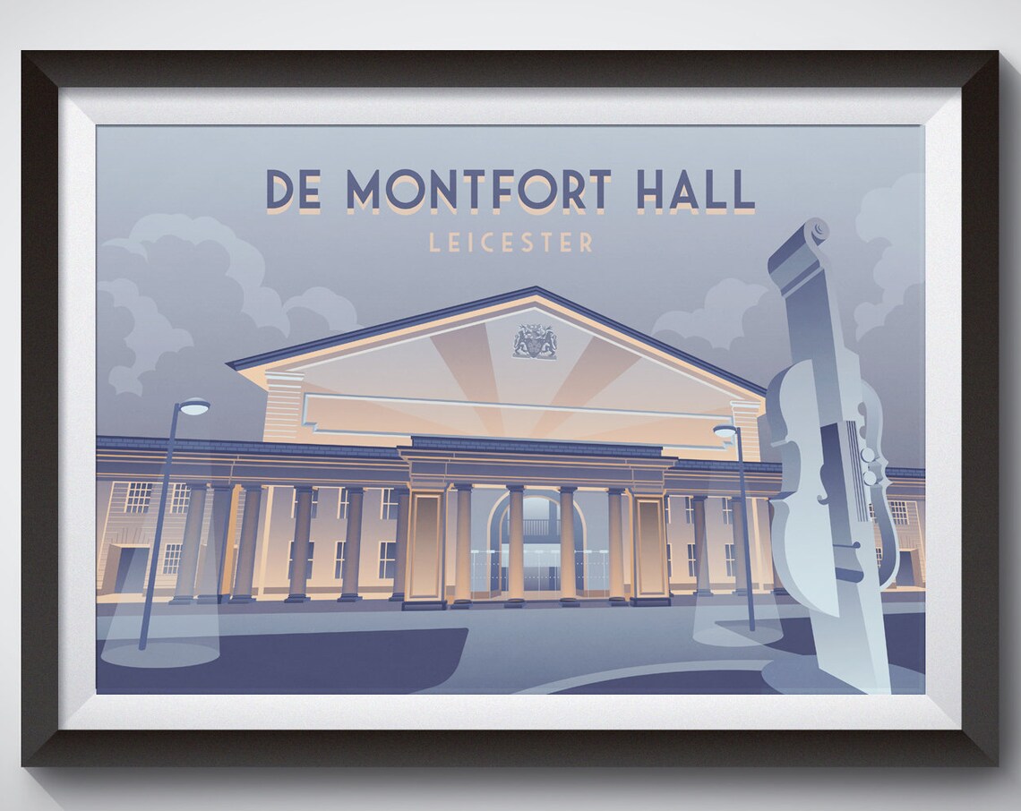 De Montfort Hall Leicester Music Venue Art Print