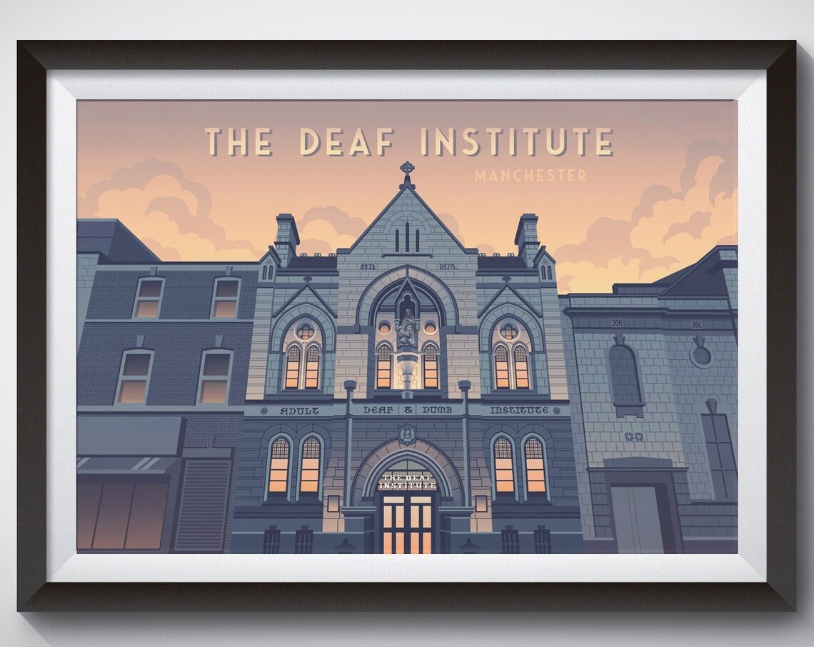The Deaf Institute, Manchester Travel Poster