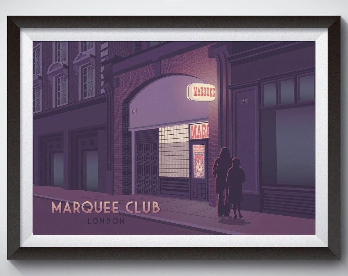 Marquee Club Wardour Street London Travel Poster
