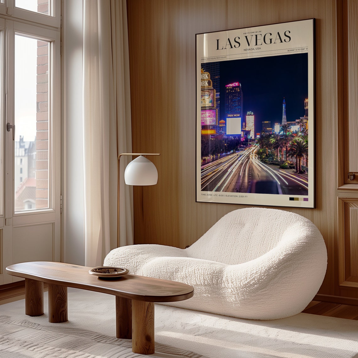 Travel Poster Las Vegas Strip Poster Street Of Las Vegas Print Las Vegas Wall Art For Living Room Large Modern Office Cities Wall Art - Image 4
