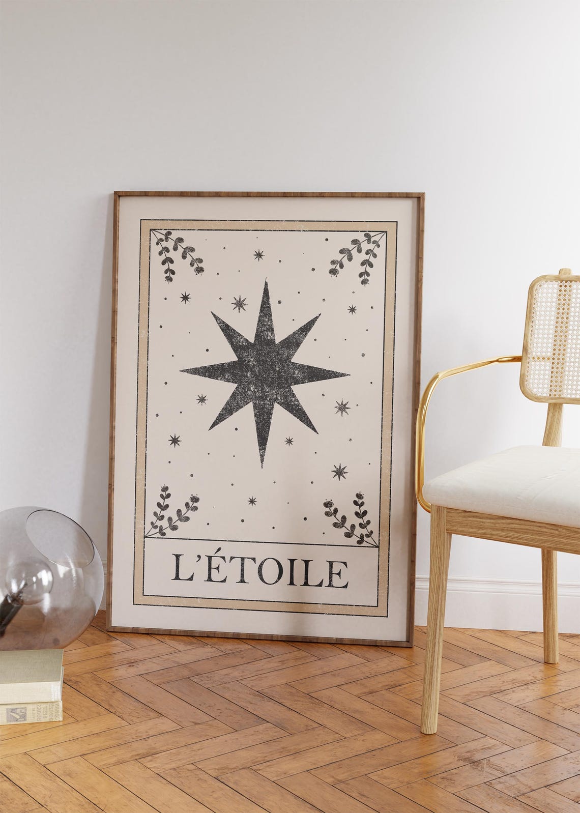 L'Etoile The Star Vintage Tarot Card Celestial Boho Decor Poster - Image 4