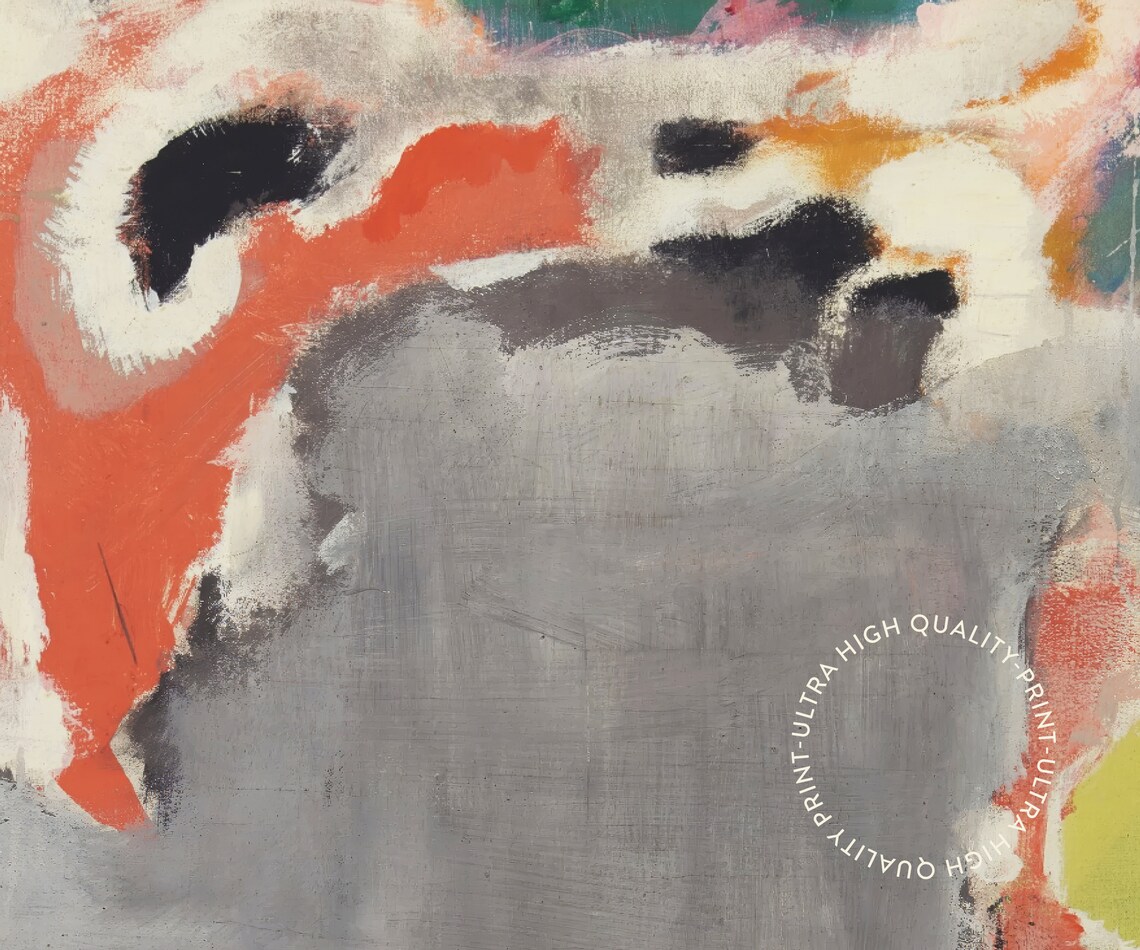 Mark Rothko Untitled Topaz 1947 Grey Orange Abstract Color Art Poster - Image 5