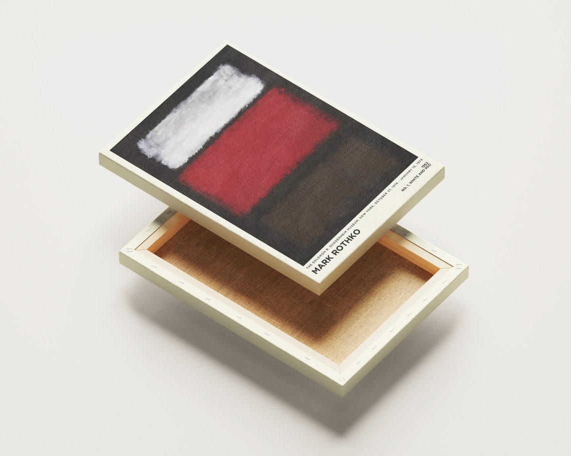 Mark Rothko No 1 White and Red 1962 Abstract Color Field Art Print - Image 4