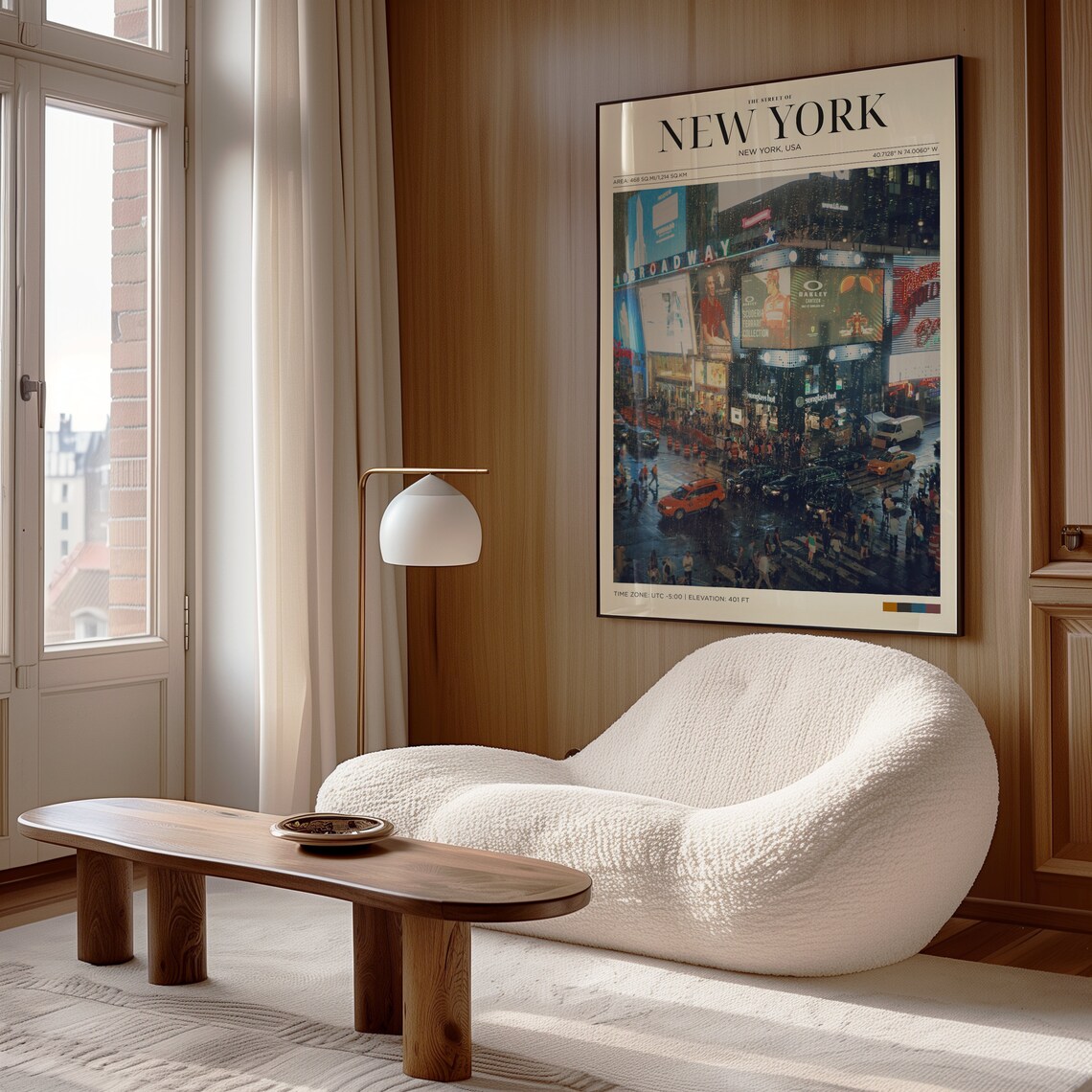 Travel Poster Street At New York Poster Vintage Posters In New York Print For Living Room Large Modern Office Wall Art - Image 4