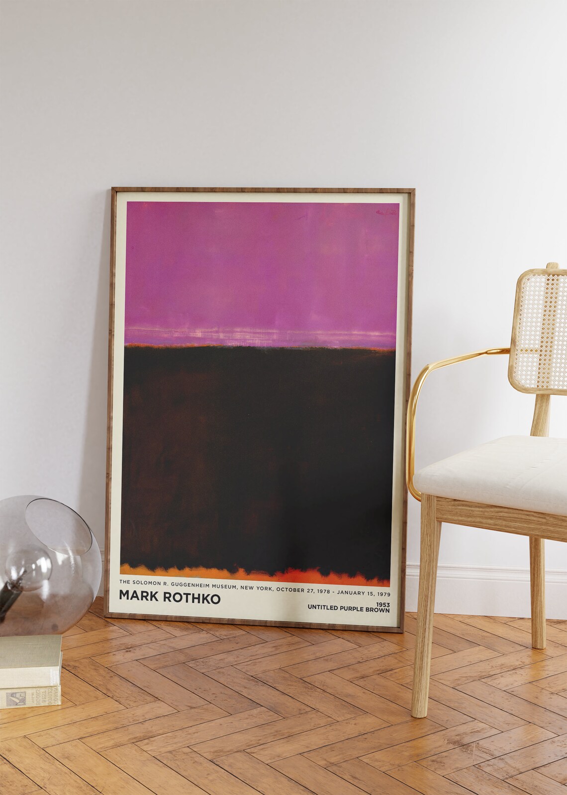 Mark Rothko Untitled Purple Brown 1953 Dark Abstract Art Poster - Image 2