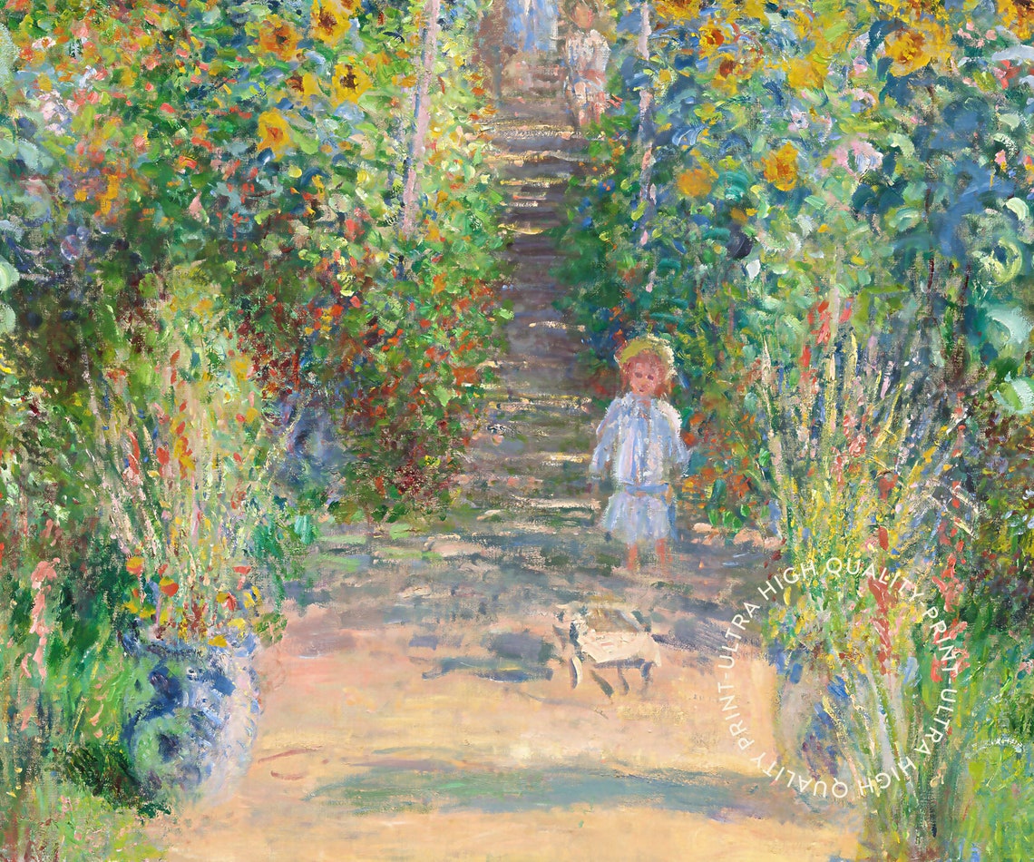 Claude Monet Artist Garden Vetheuil 1881 Exhibition Poster Wall Art - Image 5