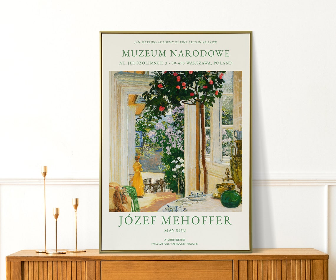Jozef Mehoffer May Sun 1901 Veranda Roses Muzeum Narodowe Art Print - Image 2