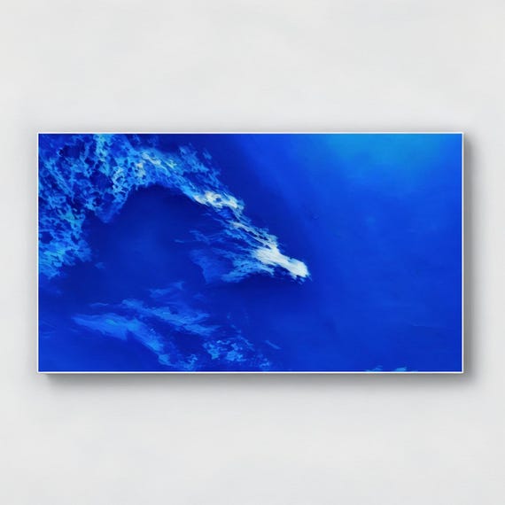 Sky Dragon Clouds Wall Art Blue Sky Landscape With Dragon Shaped Clouds