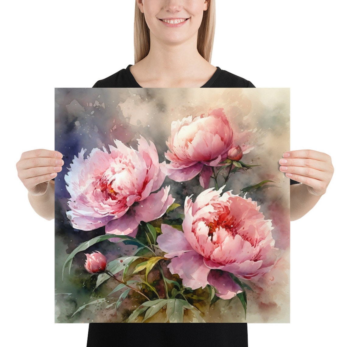 Watercolor Peony Art Print - Image 5