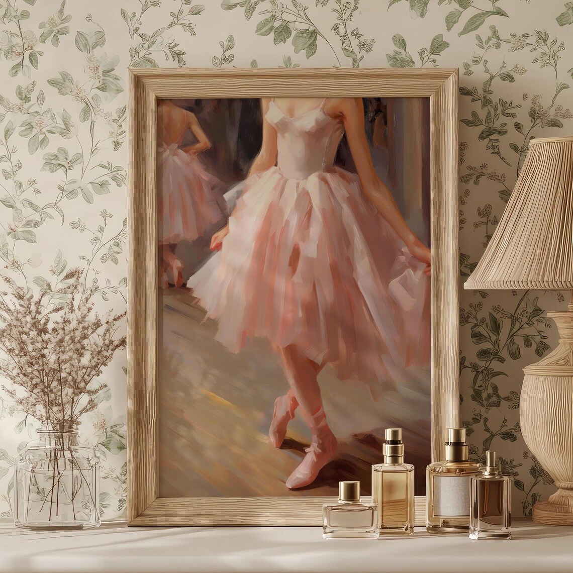 Vintage Ballerina Dress Art Print, Preppy Ballet - Image 3