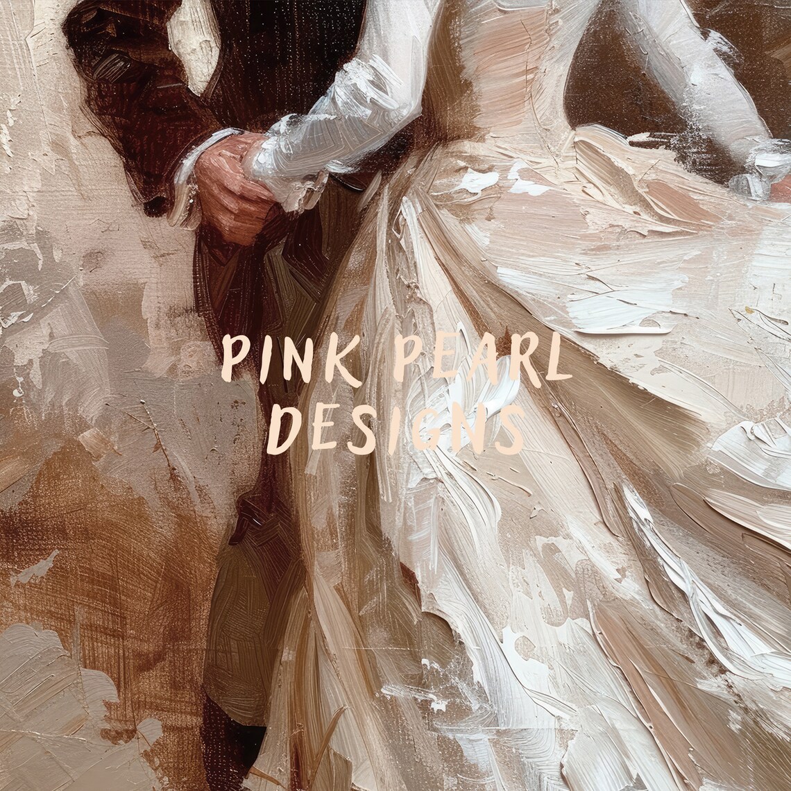 Vintage Dancing Couple Poster, Victorian Romantic Scene - Image 6