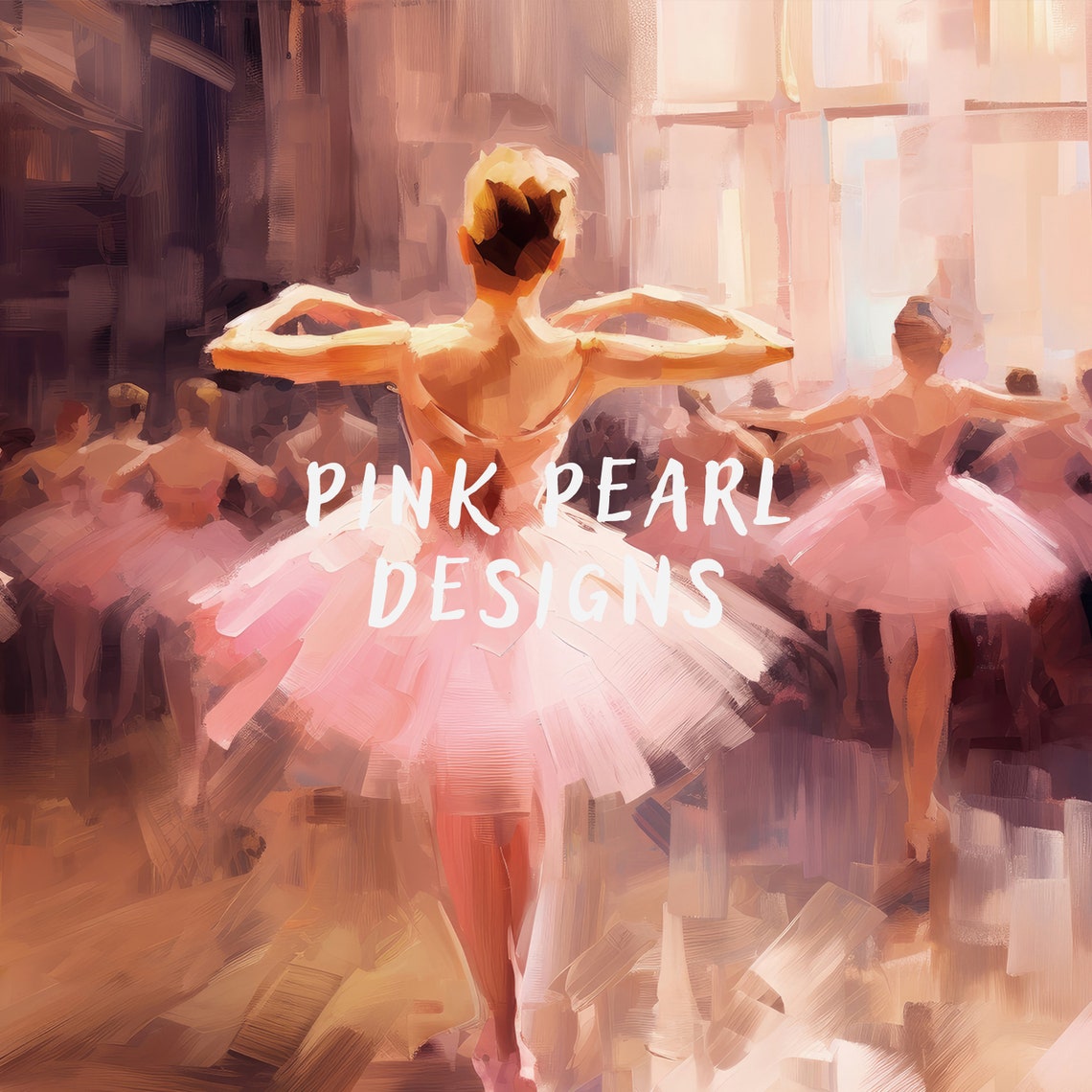 Ballerina Girly Wall Art Print Preppy Pastel Pink Girly Room Decor Vintage Ballet Aesthetic Oil Painting Trendy Dance Poster - Image 3
