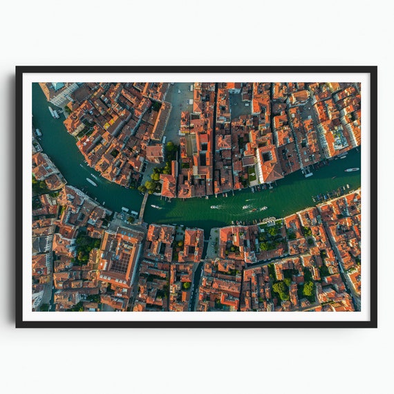 Venice Print Venice Architecture Italy Wall Art Travel Print Travel Poster Grand Canal Aerial Original Photography