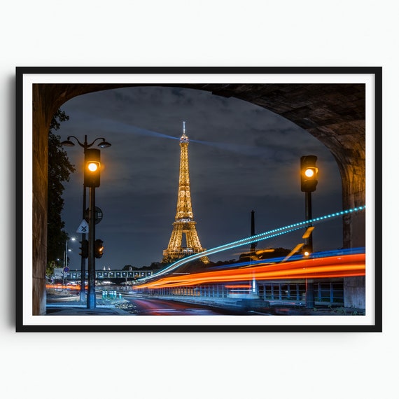 Paris Print Eiffel Tower Paris Poster Eiffel Tower Print Original Art Print Paris Wall Art Paris Photo Wall Decor France Travel