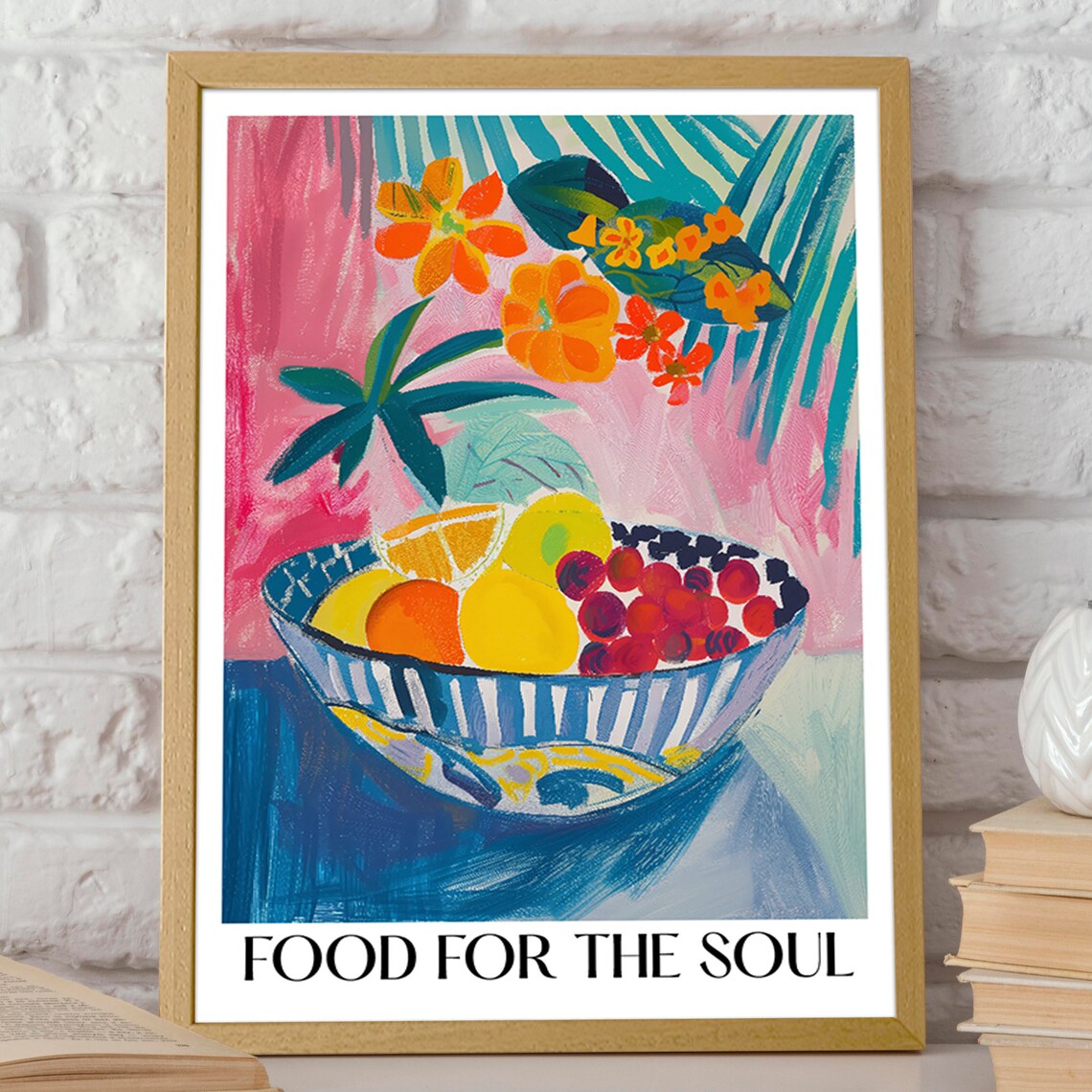 Fruit Bowl Art Poster Henri Matisse Inspired Still Life Art Wall Decor Poster Or Print - Image 2