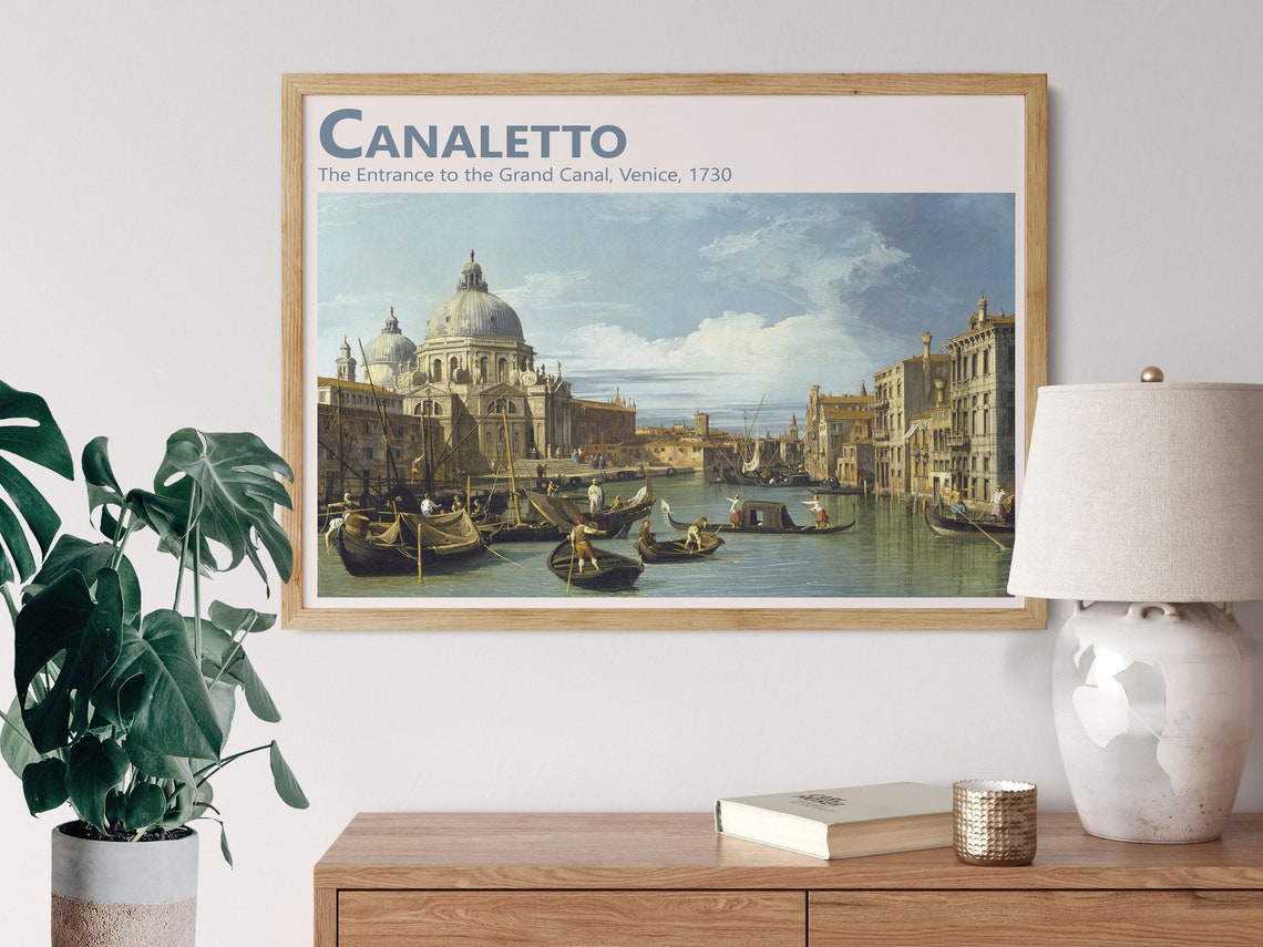 Venetian Charm Canalettos The Entrance To The Grand Canal Venice Transport Yourself To The Romantic Waterways Of Venice With Canaletto