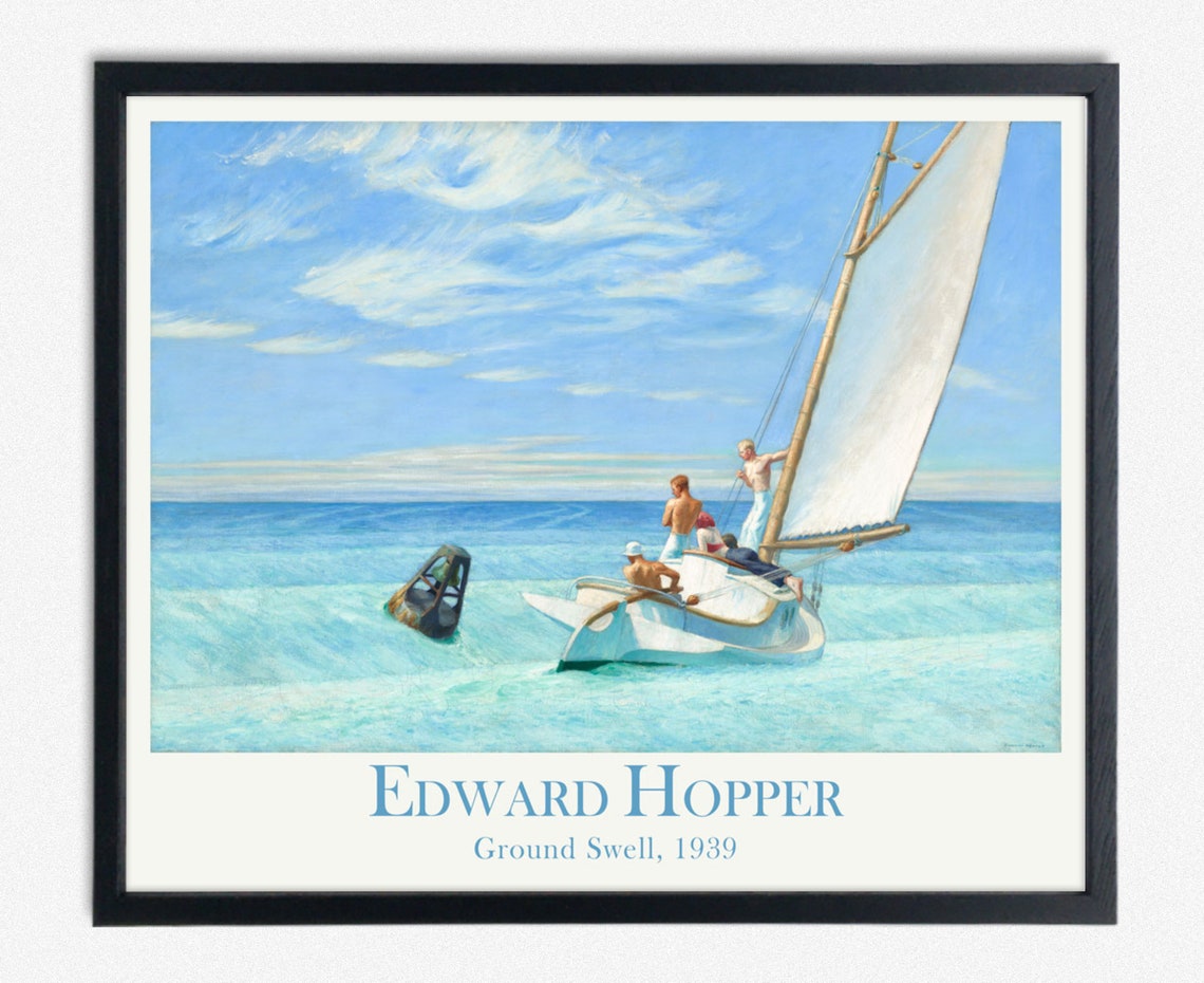 Ground Swell by Edward Hopper, Nautical Poster