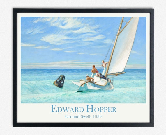 Ground Swell by Edward Hopper, Nautical Poster