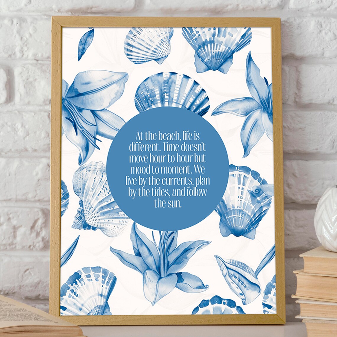 Live By The Currents, Coastal Serenity Art Print - Image 2