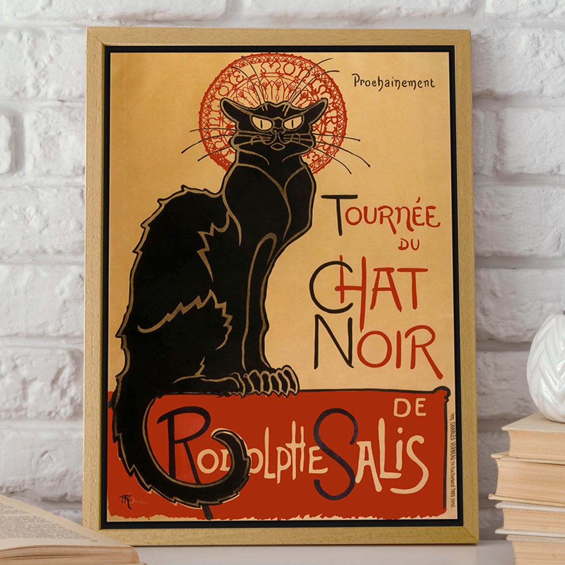 Le Chat Noir by Steinlen, French Graphic Art Poster - Image 2