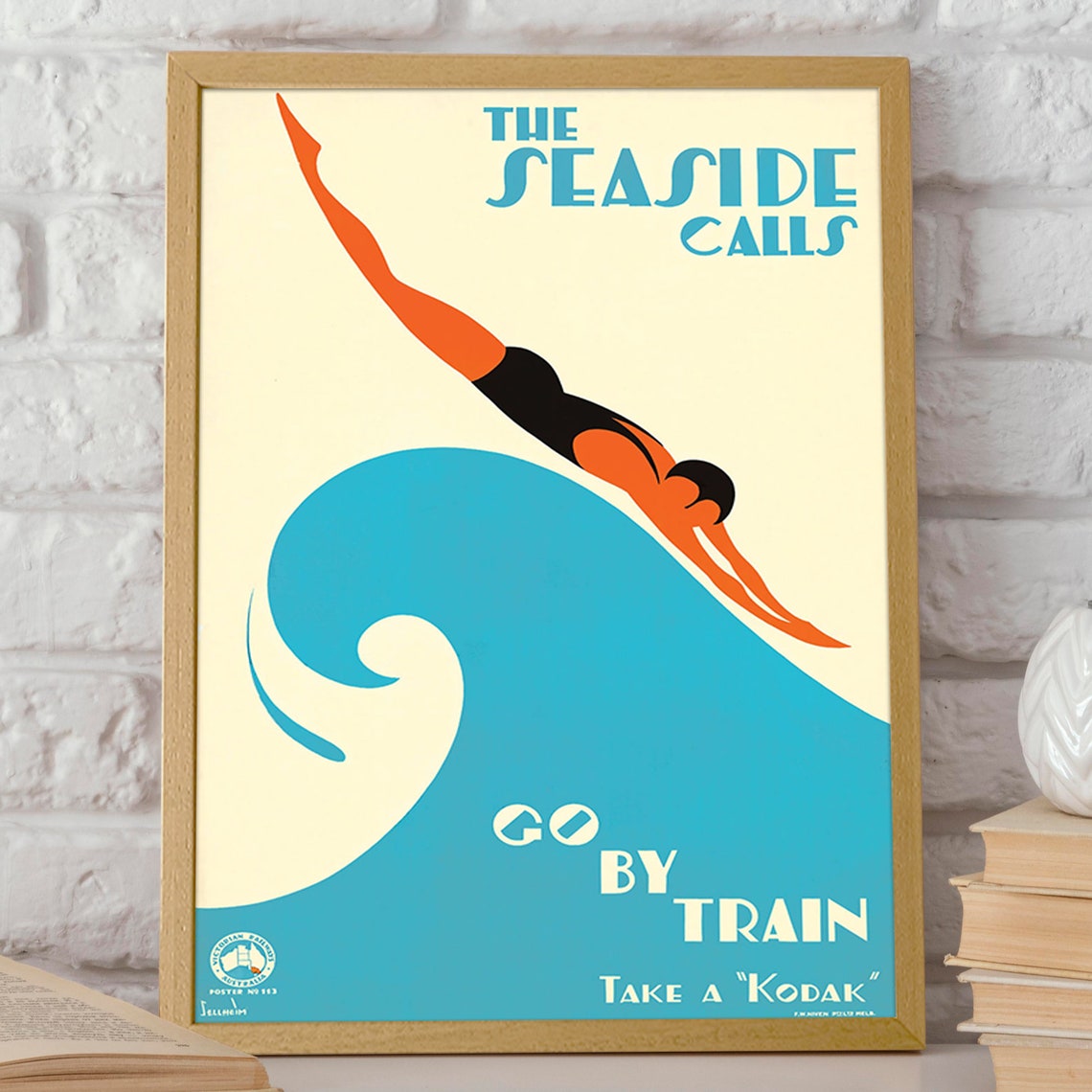Australia Retro Style Diving Poster - Image 2
