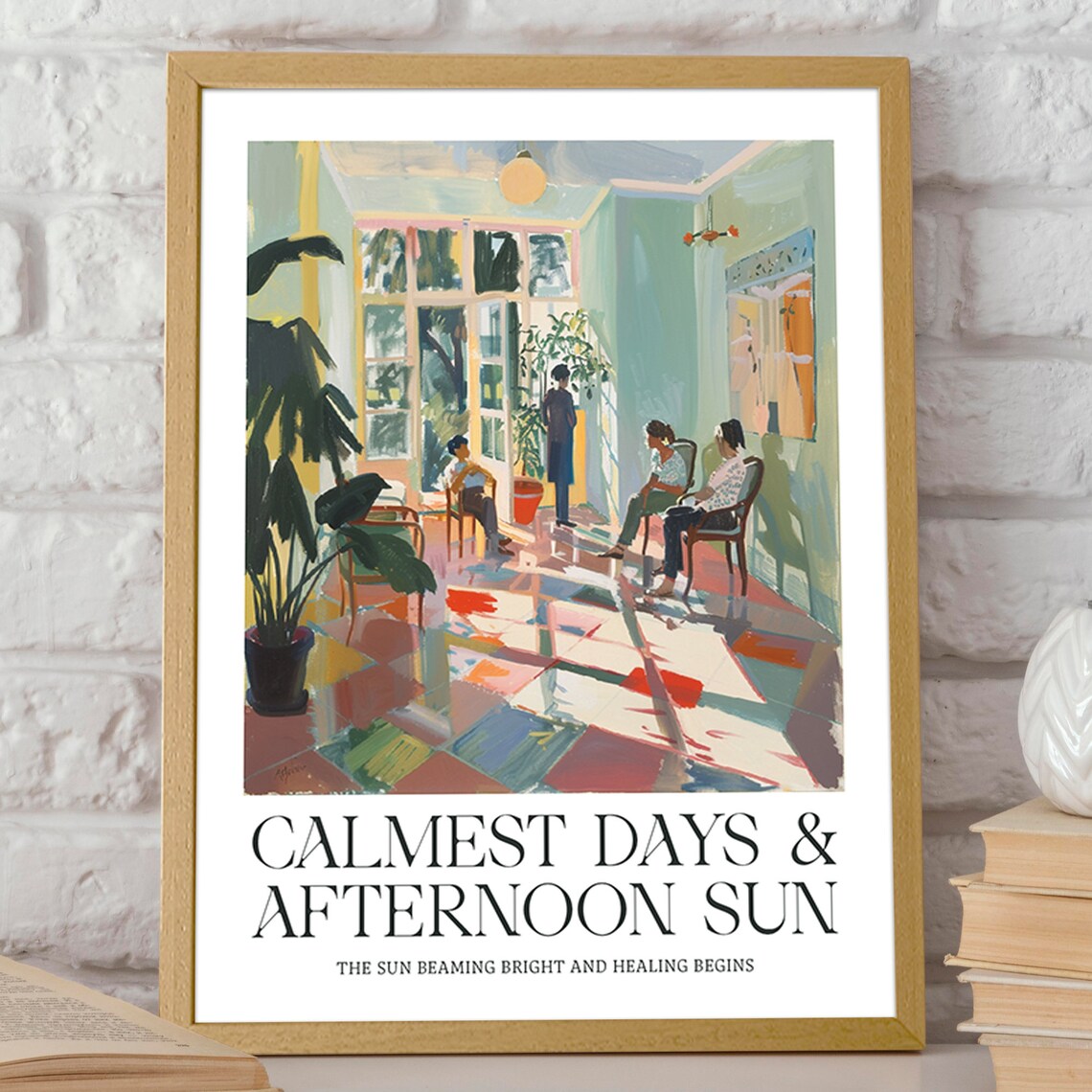 Sunlit Room Calmest Days Afternoon Sun Healing Interior Wall Art - Image 2