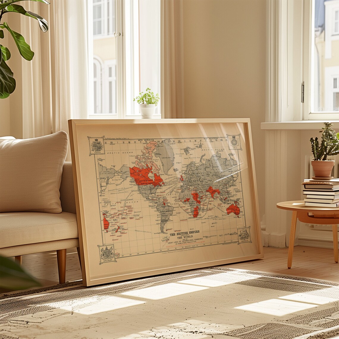 British Empire World Map, Historical Map Poster - Image 2